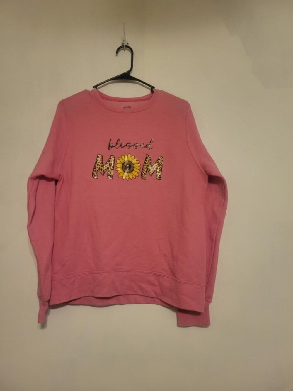 Fruit of the Loom Blessed Mom Sunflower Sweatshirt - Size L